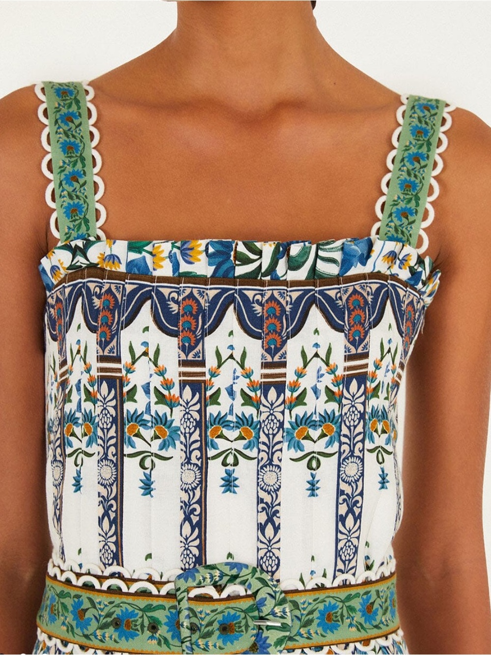 Farm Rio Off-White Manoela Belted Maxi Dress - Picture 2 of 2